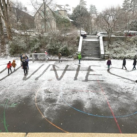 Erster Schnee im Dezember a. Vergrösserte Ansicht